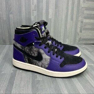 Jordan 1 Zoom Comfort 'Bayou Boys' Sneakers Womens SIze 9.5 Purple Black New
